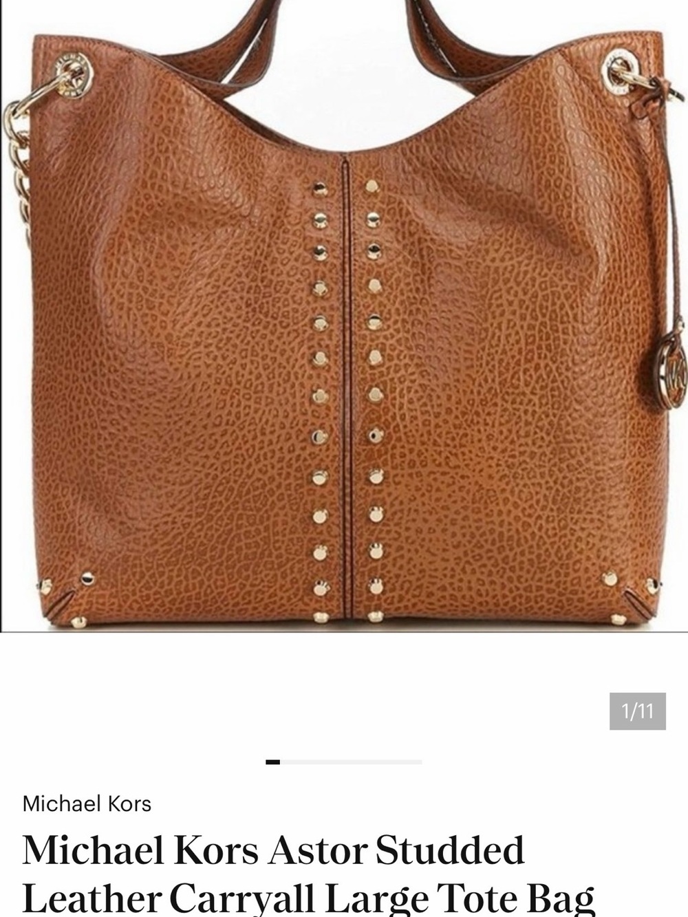 Michael Kors Tan Astor Leather Tote